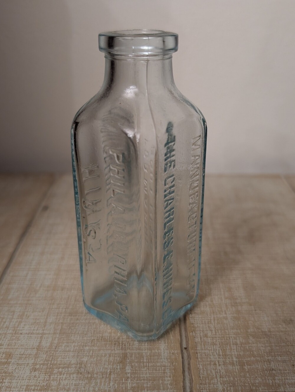 Hires Household Extract Antique Aqua Colored Bottle